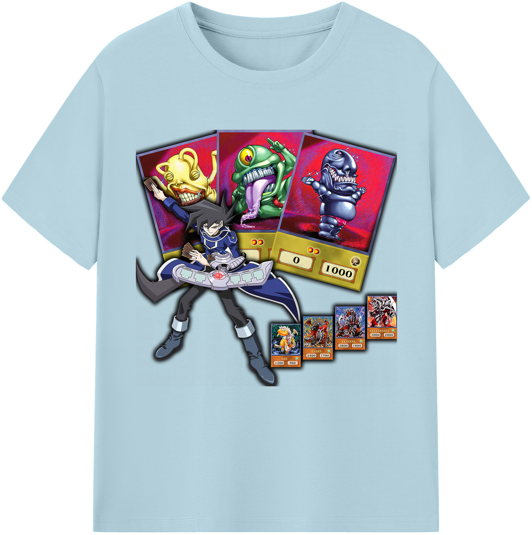 （画像用） 遊☆戯☆王 Yu-Gi-Oh! 綿100％半袖Tシャツ（フロントプリント）